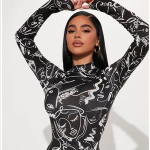 NWT Fashion Nova Say it to My Face Bodysuit